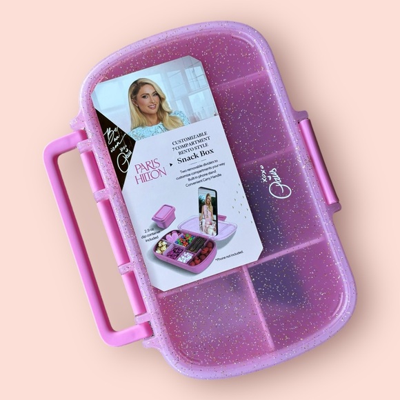 Paris Hilton Light Pink Version Bento Snack Box Lunchbox & Gift With Purchase - Picture 1 of 12